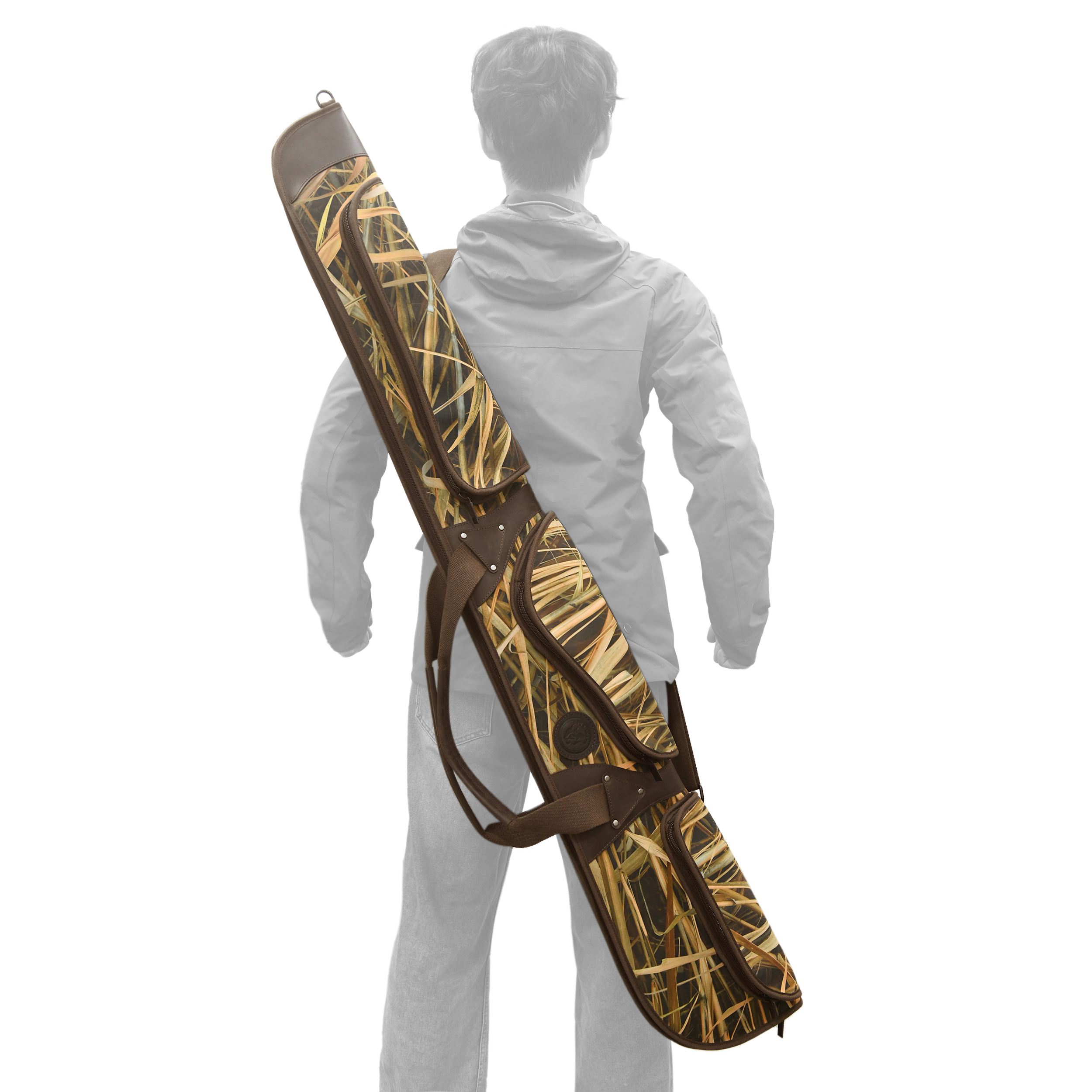 WAYNE'S DOG 52" Soft Gun Case for Long Scoped Rifles & Shotguns – Camouflage Gun Carry Bag with 3 Storage Bags