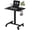 Carbon Black + Middle Column, variant on FENGFAN 26×19 Inch White Middle Column Adjustable Desk Gas Spring Lockable Casters 1 Pack