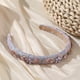 thumbnail image 2 of 1 Uds. Diadema de flores de cristal vintage, diadema de esponja de tela con borde fino, tocado, 2 of 7