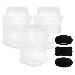 Mumufy 18 Sets 64 oz Plastic Storage Container with Lid Deli Food Container  Ice Cream Container Storage Container with Lid Kitchen Large Round Clear