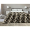 thumbnail image 1 of Coffee Down Alternative Comforter, Coffee Words Different Typographies Beans Cups on Abstract Vintage Backdrop, Microfiber Quilt for All Season, 5 Sizes, Pale Brown Black, by Ambesonne, 1 of 3