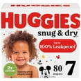 thumbnail image 1 of HUGGIES Snug & Dry Diapers, Mega Colossal Pack, Sizes: 1-8, 1 of 9