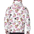 thumbnail image 7 of Naloa French Bulldog Duck Men's Casual Hooded Collar Drawstring Hoodies Pullover Sweatshirts Casual Long Sleeve Shirts-XX-Large, 7 of 7