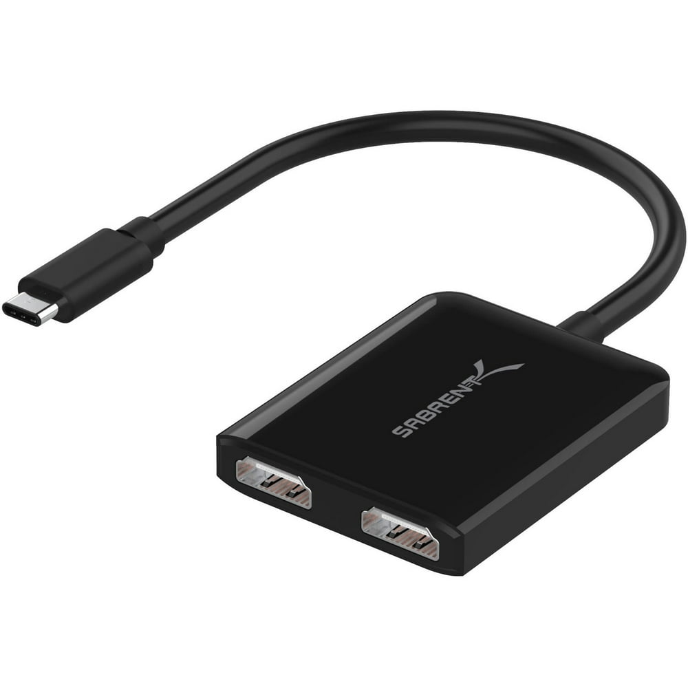Sabrent USB TypeC Dual HDMI Adapter [Supports Up to Two 4K 30Hz
