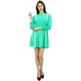 thumbnail image 6 of Bimba Women's Full Sleeves Boho Beach Short Dress Loose Tunic Dress, 6 of 8