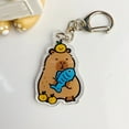 thumbnail image 3 of AOOOWER Cute Capybara Acrylic Keychain Sturdy Colorful Animal Charm for Bag and Keys, 3 of 15