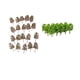 thumbnail image 1 of 40 piezas 1/150 modelo de árbol de plástico para modelo de arquitectura en miniatura DIY, 1 of 9