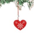 thumbnail image 5 of HongHeng Christmas Clearance Under $5.00 Christmas Red Decorative Pendant Made of Wood Suitable for Christmas Tree Doors and Fireplaces, 5 of 6