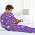 thumbnail image 6 of Picia Chemistry Tools Pattern Men’s Long-Sleeve Sleepwear Set - Soft 2-Piece Loungewear with Pockets, Comfy PJs for Relaxing Nights-XX-Large, 6 of 7