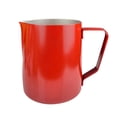 thumbnail image 1 of Jarra de acero inoxidable de 600 ml para espumar leche, café, expreso, latte art, color rojo Rojo 600ml, 1 of 9