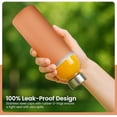 thumbnail image 4 of glass bottles with lids – 18oz glass water bottles, reusable juice bottle with lids for storing juices, reusable water bottle durable & ecofriendly set of 6 with Sleeves, 4 of 6