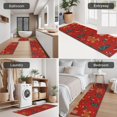 thumbnail image 5 of Red Christmas Gingerbread Man Pattern Kitchen Rugs Sets Of 3,Kitchen Runner Rugs Non Skid Washable,Decorative Kitchen Floor Mats for Kitchen,Sink,Laundry,17"x30"+ 17"x47" + 17"x59", 5 of 6