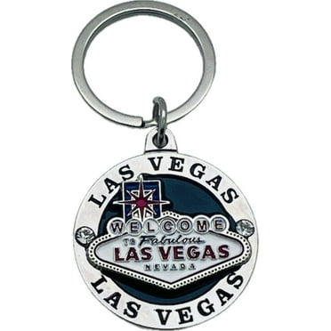Las Vegas Spinning Sign Keychain