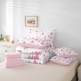 thumbnail image 6 of Manfei Retro Xmas Tree 7-Piece Twin Bedding Sets,Merry Christmas Bedding Comforter Set,Pink White Sheet Sets For Girls Kids,Super Cozy Room Decor Reversible, 6 of 8