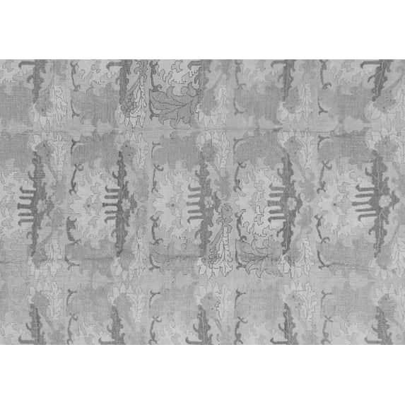 Ahgly Company Indoor Rectangle Abstract Gray Modern Area Rugs, 8' x 12'