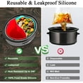 Slow Cooker Divider Liner for 6QT Crockpot, Silicone Reusable Crock Pot