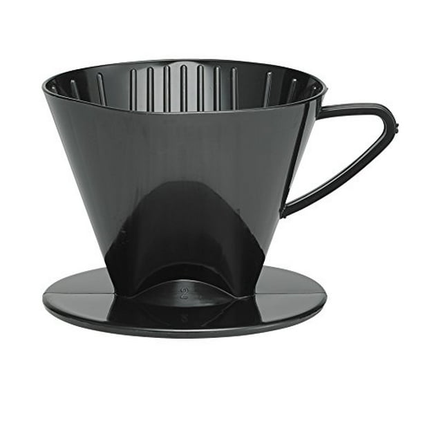 HIC Coffee Filter Cone, Black, Number 2Size Filter, Brews 2 to 6Cups