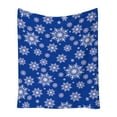 thumbnail image 2 of HongHeng Winter Snowflakes Blue Snow Throw Blanket Ultra Soft Warm All Season Decorative Fleece Blankets for Bed Chair Car Sofa Couch Bedroom 51"X39", 2 of 6