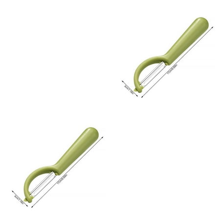 

2pcs Stainless Steel Vegetable Peeler Potato Carrot Fruit Scraper Kitchen Gadget Peeling Tool Army Green