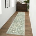 thumbnail image 3 of GLATTICE Runner Rug for Hallway 2x8 Non Slips Rug Runner Super Soft Kitchen Runner Rug Printed Faux Wool Floral Thin Rugs for Entryway Laundry Room Bedroom, Sage Green with Ivory Hues, 3 of 7