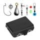 thumbnail image 1 of Caja de aparejos de pesca con 165 piezas, estuche para accesorios de pesca, kit de piezas para anzuelos y señuelos, carpa Negro, 1 of 4