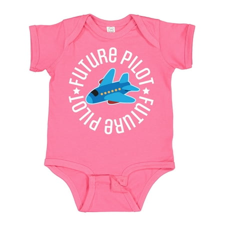 

Inktastic Future Pilot Boys Airplane Flying Gift Baby Boy Bodysuit