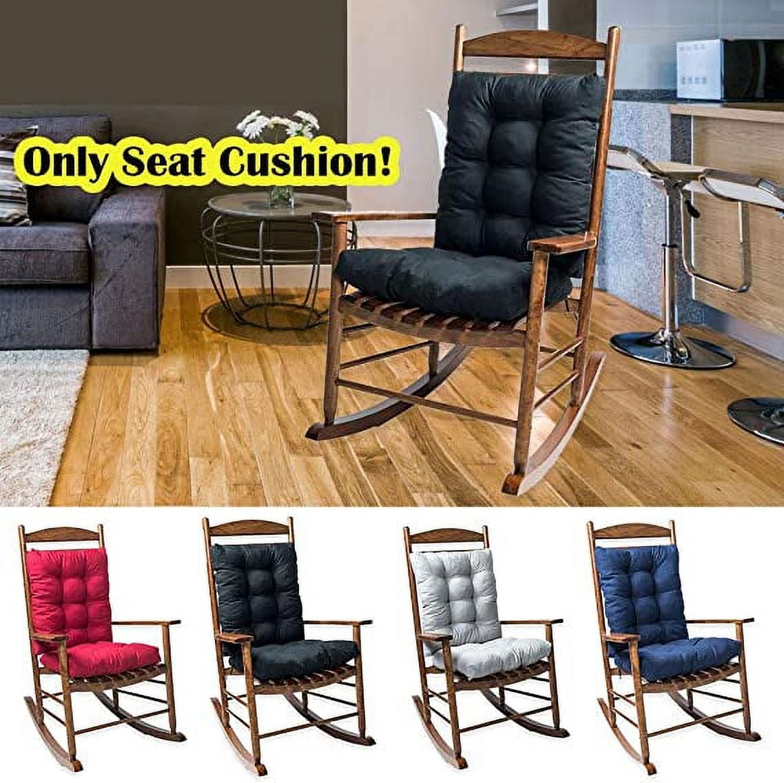 Xiao Hua Rocking Chair Cushion Set Wine Red Outdoor Seating Cushions, 2 Count