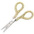 thumbnail image 3 of G4 Vision Cuticle Scissors Eye Brow Scissor Manicure Pedicure Grooming Nail Trimming Gold, 3 of 5