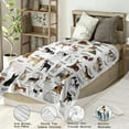 thumbnail image 3 of Dog Blanket for Kids Boys Girls, Ultra Soft Dog Throw Blanket for Dog Lovers, Lightweight Warm Cozy Blanket with Dog Pattern Plush Gifts for Christmas Thanksgiving Bed Couch Sofa 40x50in, 3 of 6