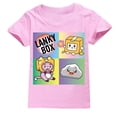 thumbnail image 3 of Camiseta de manga corta con estampado de dibujos animados para niños y niñas, estilo kawaii, informal, a la moda, de algodón, divertida, 3 of 5
