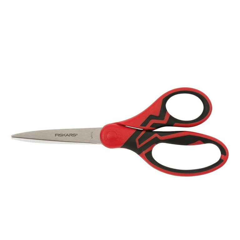 Maped Zenoa Fit Soft Grip Student Scissors, 7 inch, Assorted Colors (597249)
