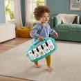 thumbnail image 3 of Fisher-Price Glow and Grow Kick & Play Piano Gym Baby Playmat with Musical Learning Toy, Blue - English Version, 3 of 7