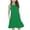 Green, variant on ZHOGXU Kids Summer Lightweight Girls Sleeveless O Neck Solid Color A-Line Dress Back To School Casual Wear