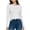 White, variant on SwiftWear Classic Crew-Neck Long Sleeve Shirts for Women - Fall Spring Casual Base Layer Going Out Tees Basic Tops, Army Green