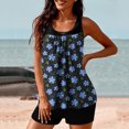 thumbnail image 6 of ibuvkizy Tankinis Swimsuits for Women Loose Modest Two Piece Bathing Suits Women Plus Size Print Bowknot Set Two-Piece Swimsuit Swimwear Shorts Bikini Sets for Women's Plus Size, 6 of 6
