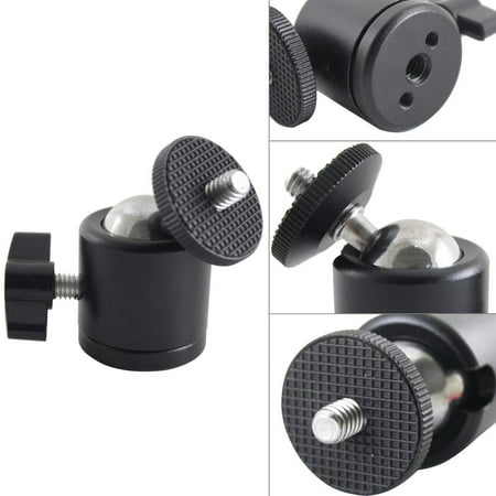 360 Degree Swivel Mini Tripod Ball Head Aluminum Alloy with 1/4