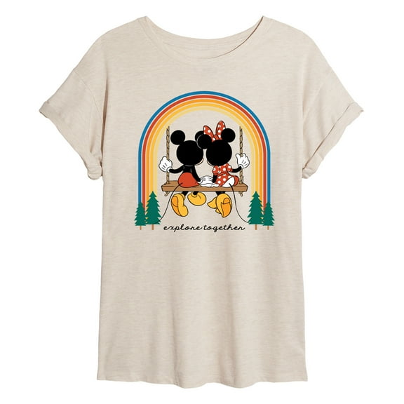 Disney - Explore Together Rainbow - Women's Oversized T-Shirt