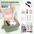 thumbnail image 5 of Nail Polish Organizer Case Holds 45 Bottles & Nail , Portable Travel Bag with Double Layer Design, 5 of 6