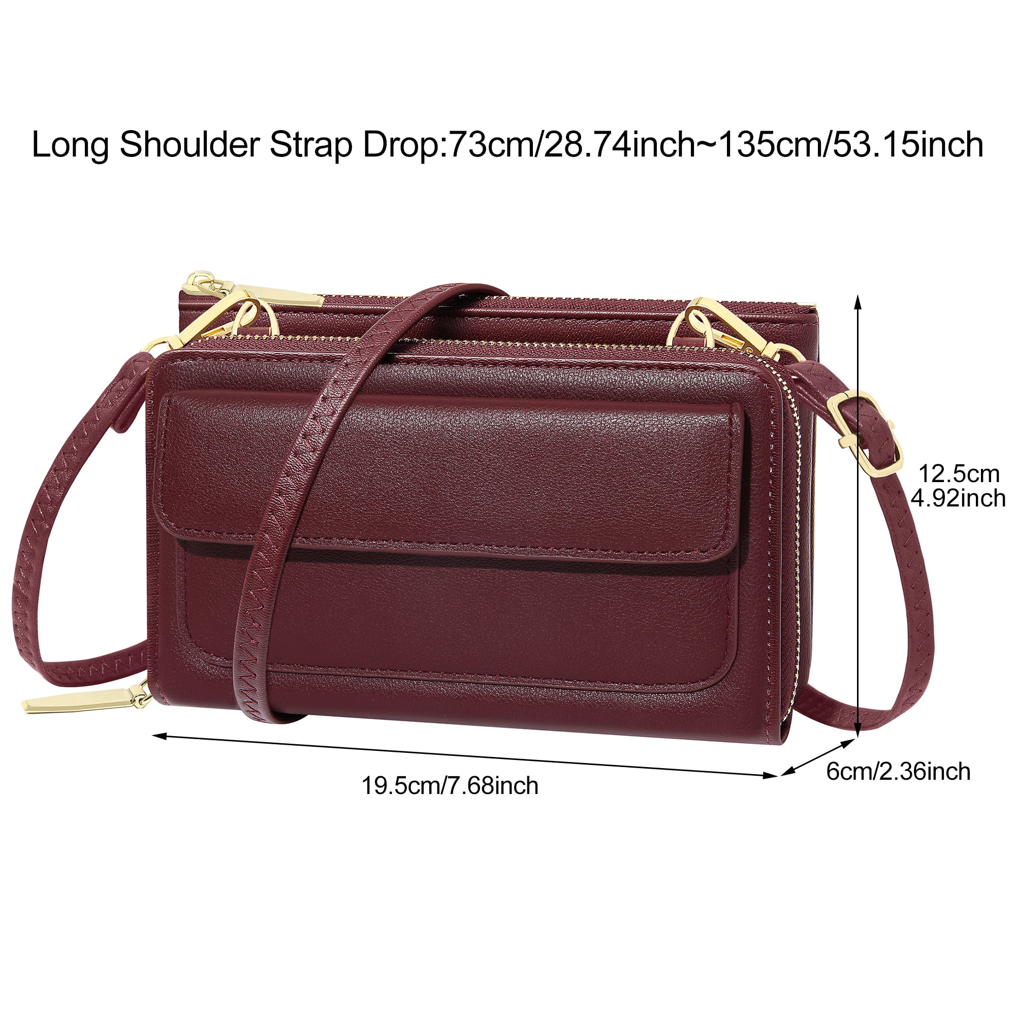 Badiya Small Crossbody Bag for Women Cell Phone Wallet Purse Mini Shoulder Handbags with Card Slots