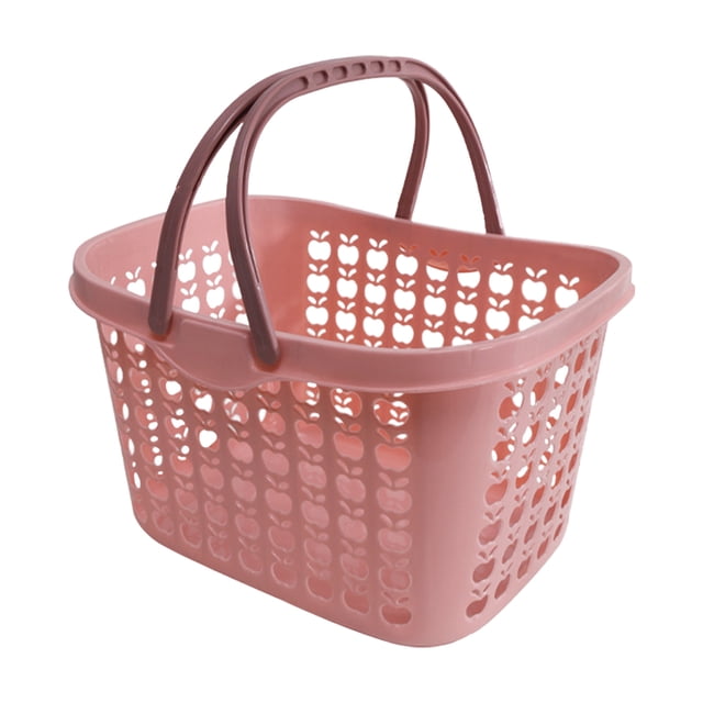 GOOHOCHY Cesta de compras de plástico Fruta y vegetal Almacenaje Mercado Cesta de la cesta