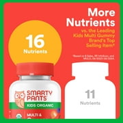 SmartyPants Kids Organic Multi & Vegetarian Omega 3 Gummy Vitamins with D3, C & B12 - 90ct