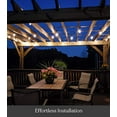thumbnail image 2 of Brightech Ambience Pro - Waterproof, Solar Powered Outdoor String Lights - 48 Ft Hanging Edison Bulbs Create Bistro Ambience On Your Patio - Commercial Grade, Shatterproof - 1W LED, Warm White Light, 2 of 2