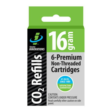Innovations In Cycling G2173 CO2 Replacement Cartridges - 16 gram Non-Threaded