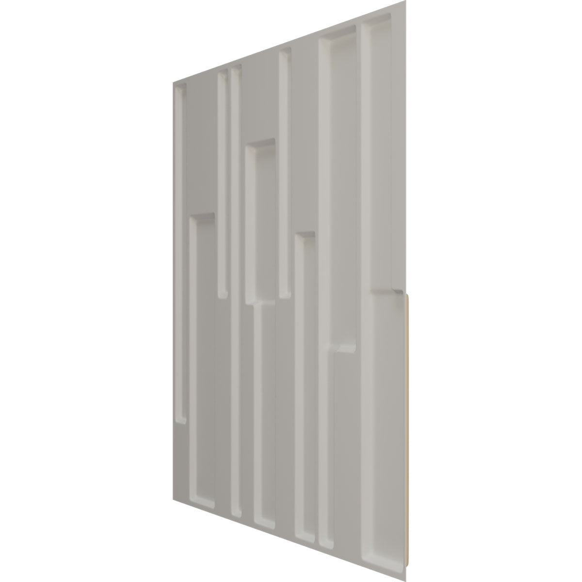 Ekena Millwork 19 5/8"W x 19 5/8"H Wigan EnduraWall Decorative 3D Wall Panel, UltraCover Satin Smokey Beige (Covers 2.67 Sq. Ft.)