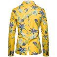 thumbnail image 4 of Fesfesfes Mens Blazer Outerwear Casual Hawaiian Holiday Sstyle Beautiful Flower Series Features Broken Flower Single Button Suit On Sale, 4 of 9
