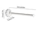 thumbnail image 3 of Organizador plegable de metal para guardar ropa, perchero para balcón, baño, sin perforaciones, para colgar en la pared, gancho telescópico, perchero para guardar ropa, organizadores de armario y alma, 3 of 6