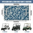 thumbnail image 3 of Flowers Accented Golf Cart Seat Protector 51" x 31", Fit Cover for Front Seats on Golf, Hunting & Off-Road Utility Carts, 3 of 8