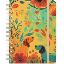 2026 Weekly And Monthly Planner (Jan-Dec), Premium Paper Double Coil Binding Planner With Tabs, Clear Layout For Scheduling Notes Goals, Durable Cover & Easy To Flip, Ideal For Office, 6.1*8.46in, B