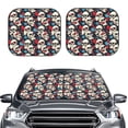thumbnail image 2 of Vsdgher rock record Skull artist Print Car Windshield Sun Shade, Reflective Sunshade Window Sunshade Sun Visor Protector Fit for Cars,Trucks,SUVs-Large, 2 of 6