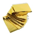 thumbnail image 4 of Emergency Blanket, Thermal Blankets Reflective Effects  For Adults For Hiking Gold Silver, 4 of 8